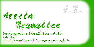 attila neumuller business card